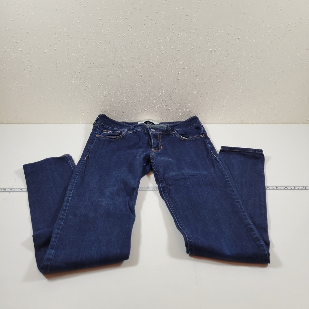 Hollister Skinny Jeans Womens 5R W27 L31 Blue Excellent Low Rise Stretch Indigo